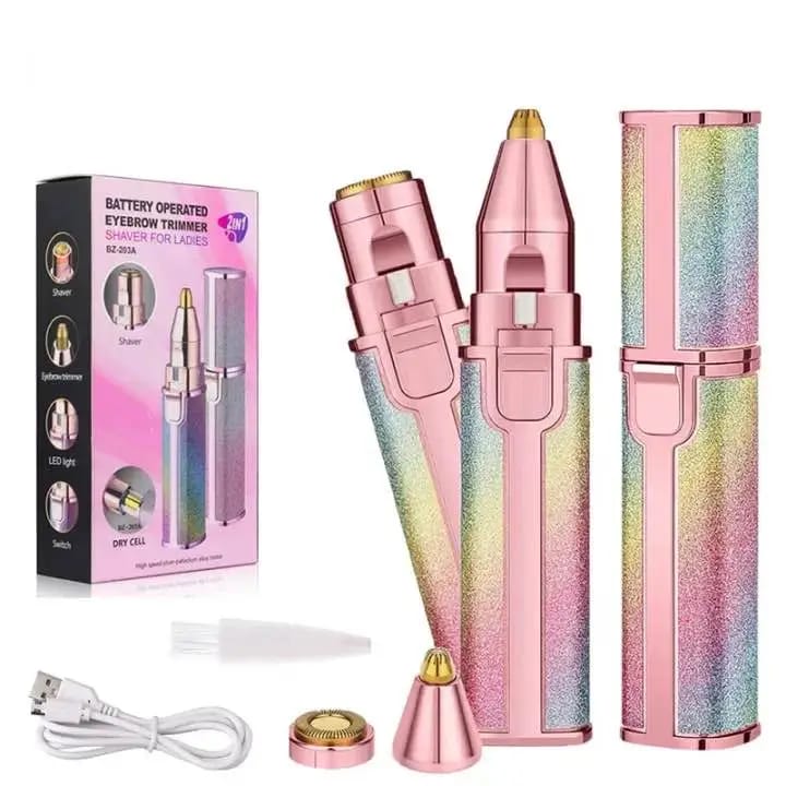 Rechargeable Women's Facial Hair Remover Pen Multicolor ABS